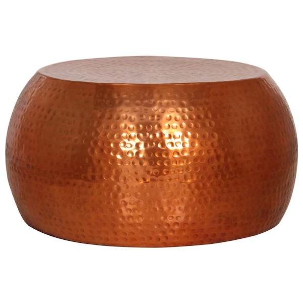Couchtisch Messing Ø55x28 cm Aluminium