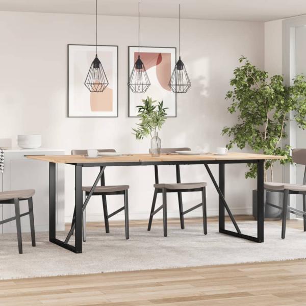 ARDEBO.de - Esstisch-Gestell in O-Form 180x80x73 cm Stahl