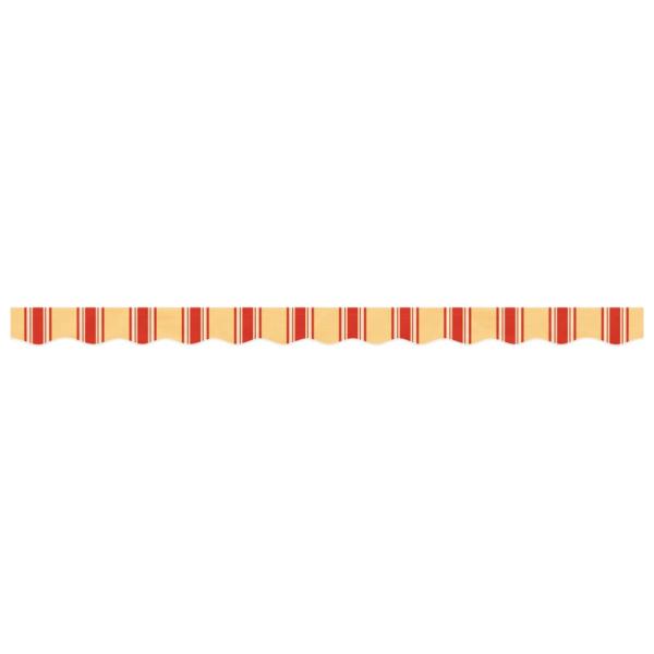 Markisenvolant Gelb und Orange Gestreift 300 cm