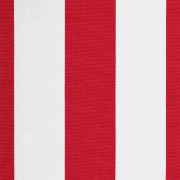Markisenvolant Rot und Weiß Gestreift 350 cm