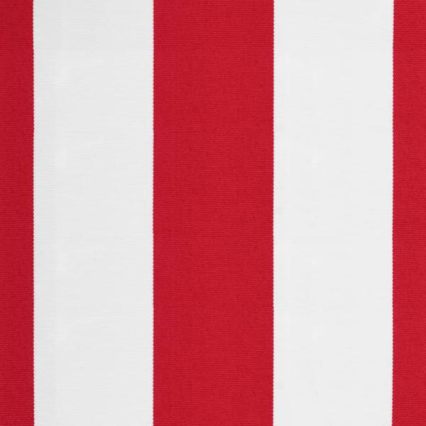Markisenvolant Rot und Weiß Gestreift 500 cm