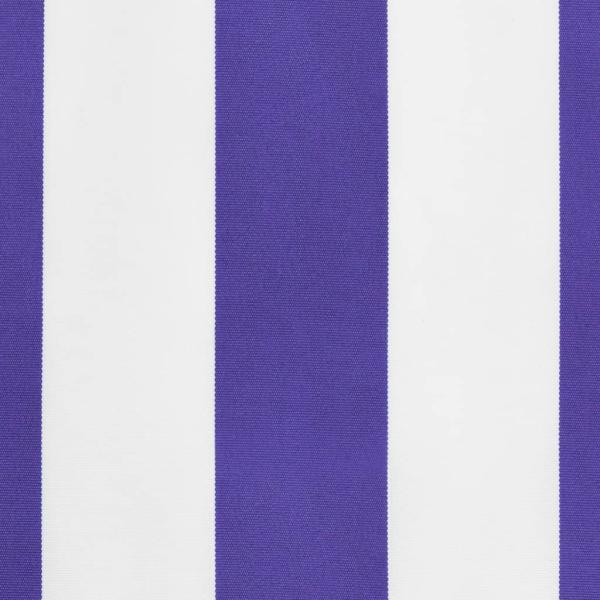 Markisenvolant Blau und Weiß Gestreift 400 cm