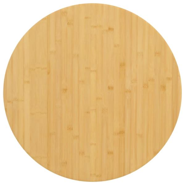 ARDEBO.de - Tischplatte Ø70x1,5 cm Bambus