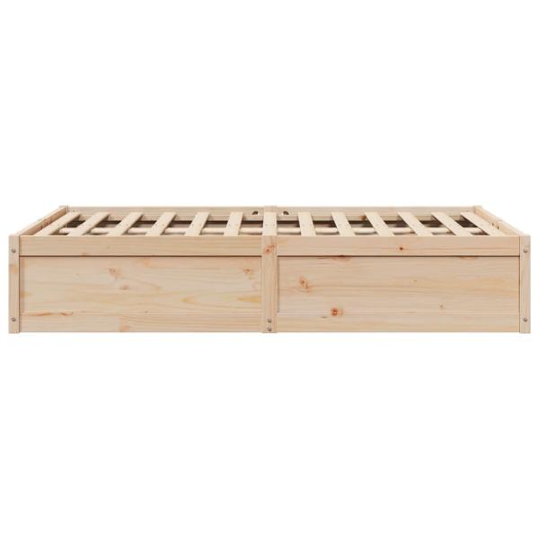 Massivholzbett ohne Matratze 135x190 cm Kiefernholz