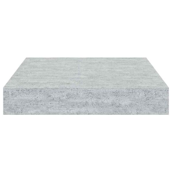 Schweberegal Betongrau 23x23,5x3,8 cm MDF
