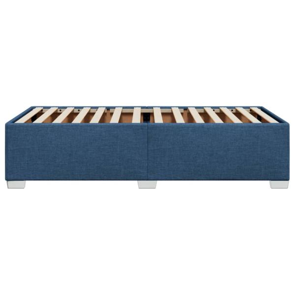 Bettgestell ohne Matratze Blau 90x190 cm Stoff