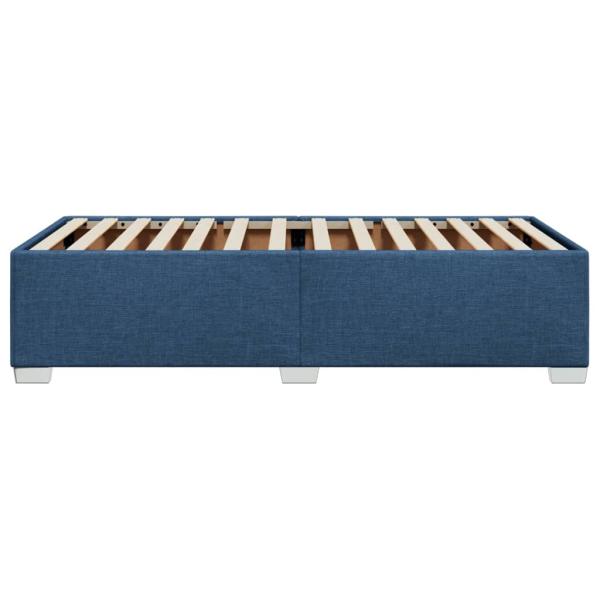 Bettgestell ohne Matratze Blau 100x200 cm Stoff