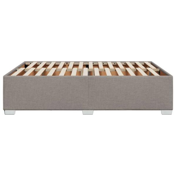 Bettgestell ohne Matratze Taupe 160x200 cm Stoff