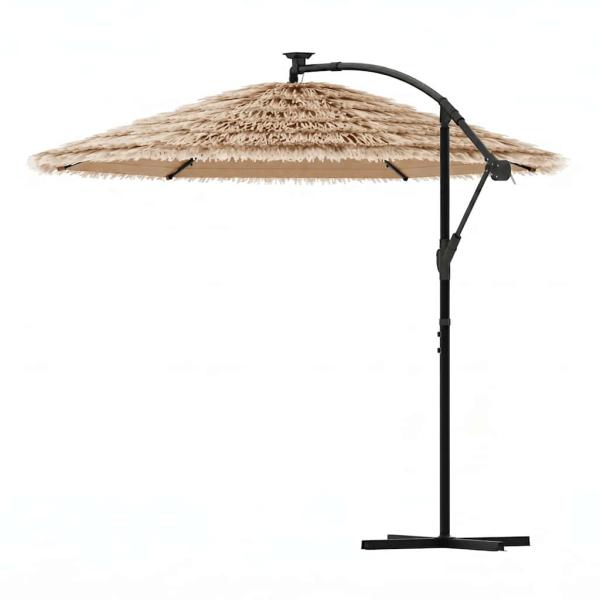 Sonnenschirm mit Stahlmast Braun 269x269x235 cm