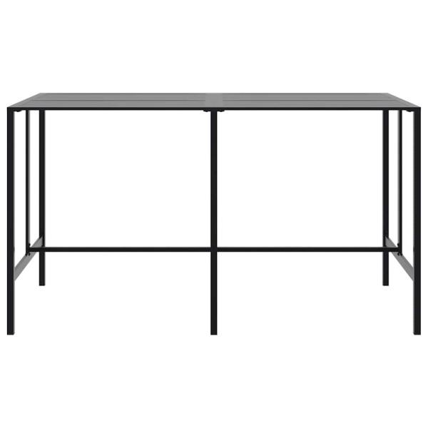 9-tlg. Gartenbar-Set Schwarz Pulverbeschichteter Stahl