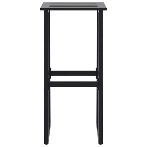 9-tlg. Gartenbar-Set Schwarz Pulverbeschichteter Stahl