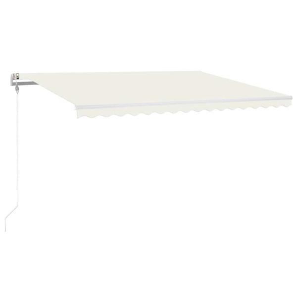 Automatische Markise mit LED Windsensor 400x300 cm Creme