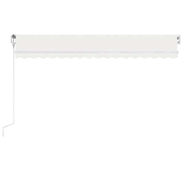 Automatische Markise mit LED Windsensor 400x300 cm Creme