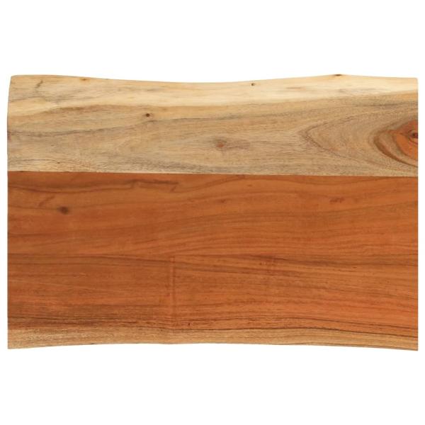ARDEBO.de - Tischplatte 60x40x3,8 cm Rechteckig Massivholz Akazie Baumkante