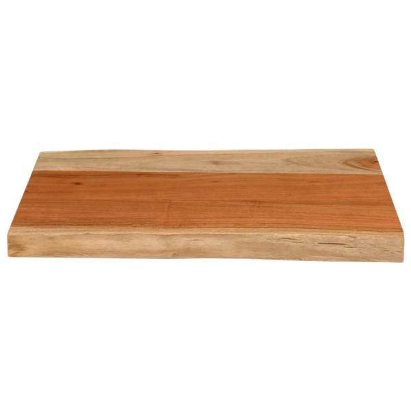 Tischplatte 60x40x3,8 cm Rechteckig Massivholz Akazie Baumkante