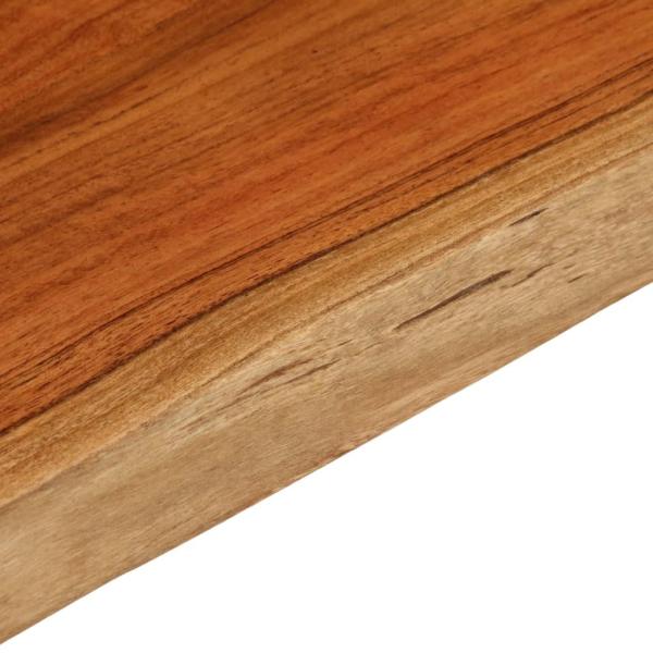 Tischplatte 60x40x3,8 cm Rechteckig Massivholz Akazie Baumkante