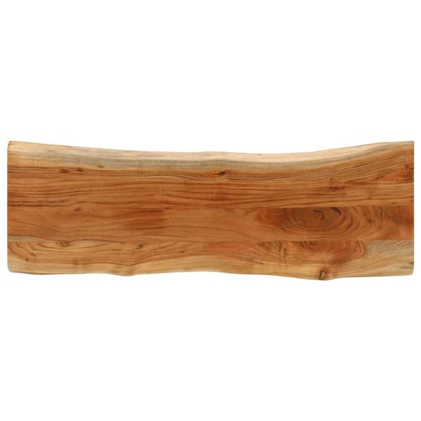 ARDEBO.de - Tischplatte 140x40x3,8cm Rechteckig Massivholz Akazie Baumkante