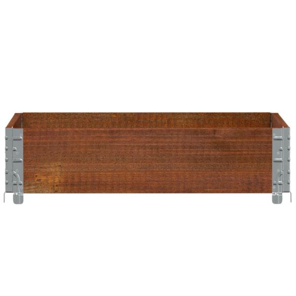 Pflanzkasten Braun 80x60 cm Massivholz Kiefer