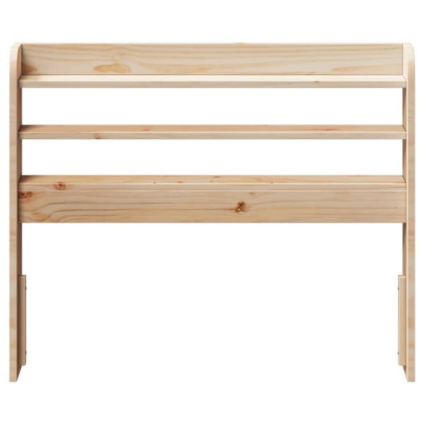 Kopfteil mit Ablagen 75 cm Massivholz Kiefer
