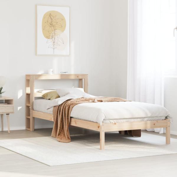 ARDEBO.de - Massivholzbett ohne Matratze 90x200 Kiefernholz