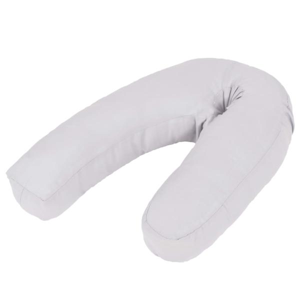 ARDEBO.de - Schwangerschaftskissen J-förmig 54x(36-43) cm Grau