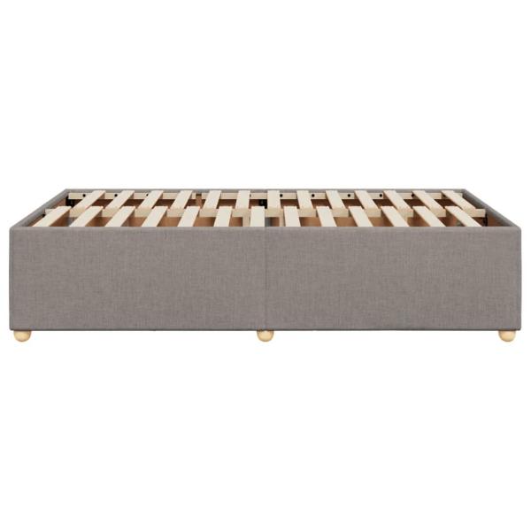 Bettgestell ohne Matratze Taupe 120x190 cm Stoff