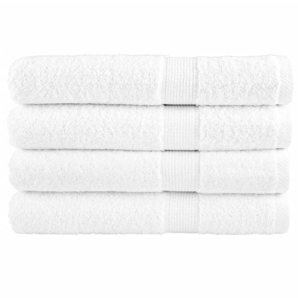 ARDEBO.de - Premium Saunatücher SOLUND 4 Stk. Weiß 80x200 cm 600 g/m²