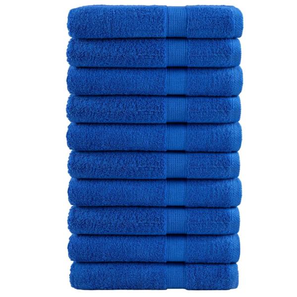ARDEBO.de - Premium Saunatücher SOLUND 10 Stk. Blau 80x200 cm 600 g/m²