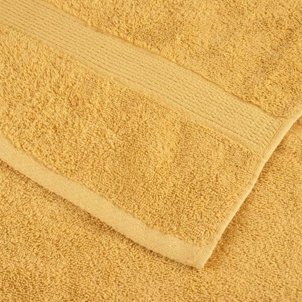 Premium Duschtücher SOLUND 10 Stk. Gold 70x140 cm 600 g/m²