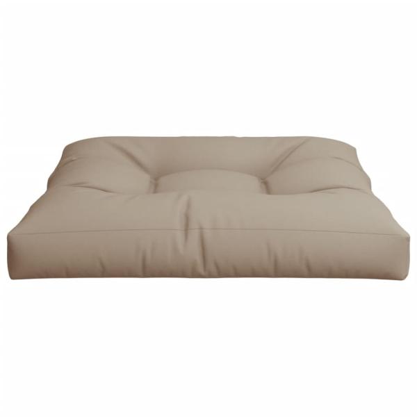 Palettenkissen Taupe 80x80x12 cm Stoff