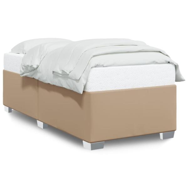 Bettgestell Cappuccino-Braun 100x200 cm Kunstleder