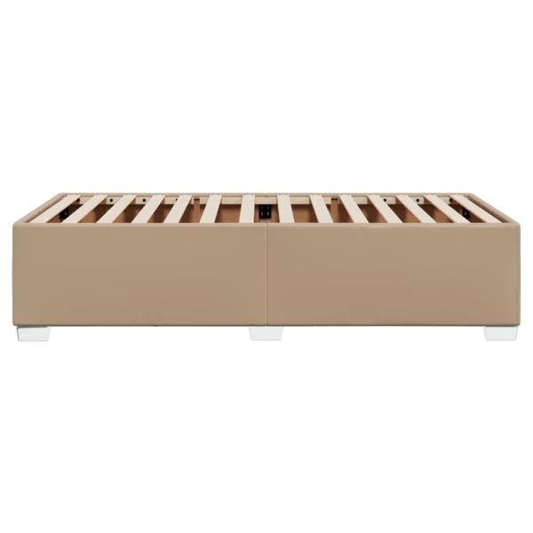 Bettgestell Cappuccino-Braun 100x200 cm Kunstleder