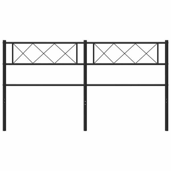Ersatz-Kopfteil Metall Schwarz 150 cm