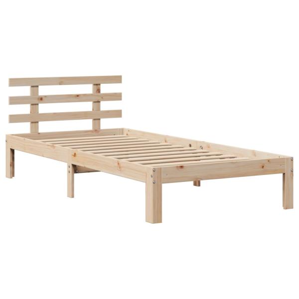 Bettgestell mit Kopfteil ohne Matratze 90x190 cm