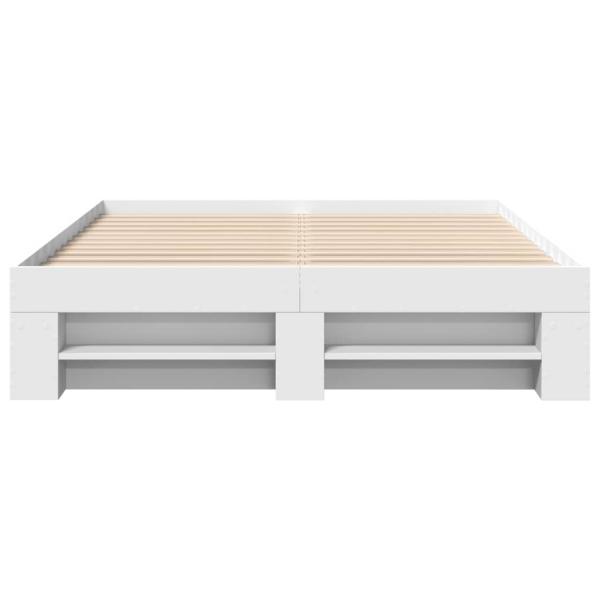 Bettgestell Weiß 120x200 cm Holzwerkstoff
