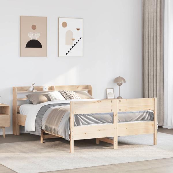 ARDEBO.de - Massivholzbett ohne Matratze 160x200 cm Kiefernholz