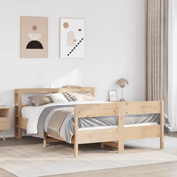 ARDEBO.de - Massivholzbett ohne Matratze 160x200 cm Kiefernholz