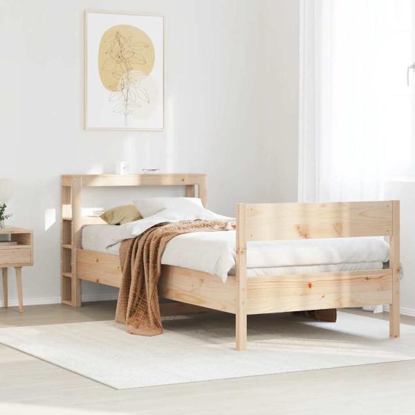 ARDEBO.de - Massivholzbett ohne Matratze 75x190 cm Kiefernholz