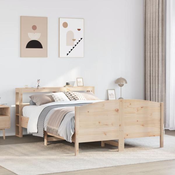 ARDEBO.de - Massivholzbett ohne Matratze 160x200 cm Kiefernholz