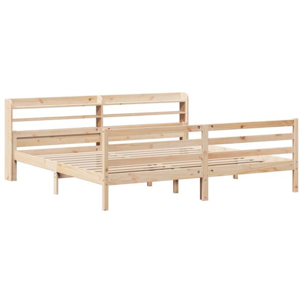 Bettgestell mit Kopfteil ohne Matratze 200x200 cm