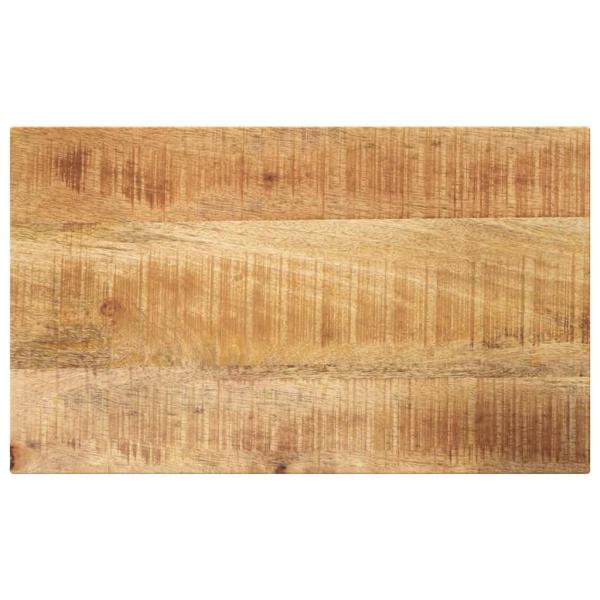 ARDEBO.de - Tischplatte 60x20x2,5 cm Rechteckig Raues Massivholz Mango