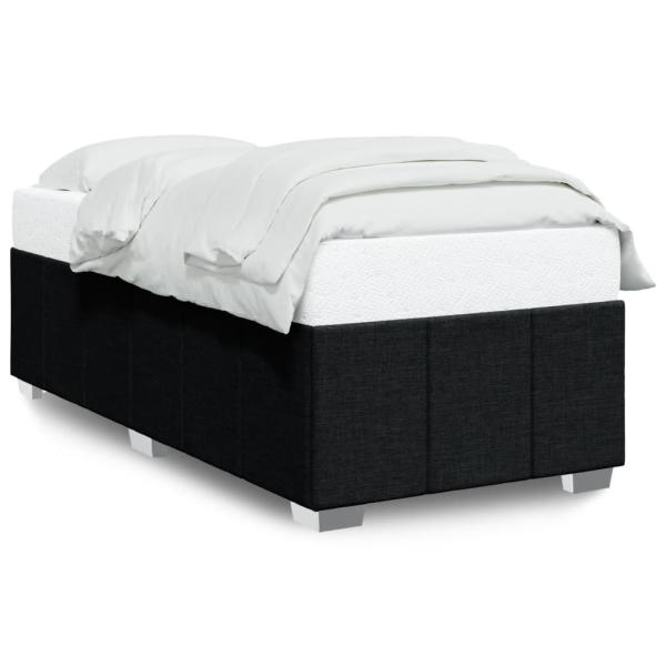 Bettgestell ohne Matratze Schwarz 90x190 cm Stoff