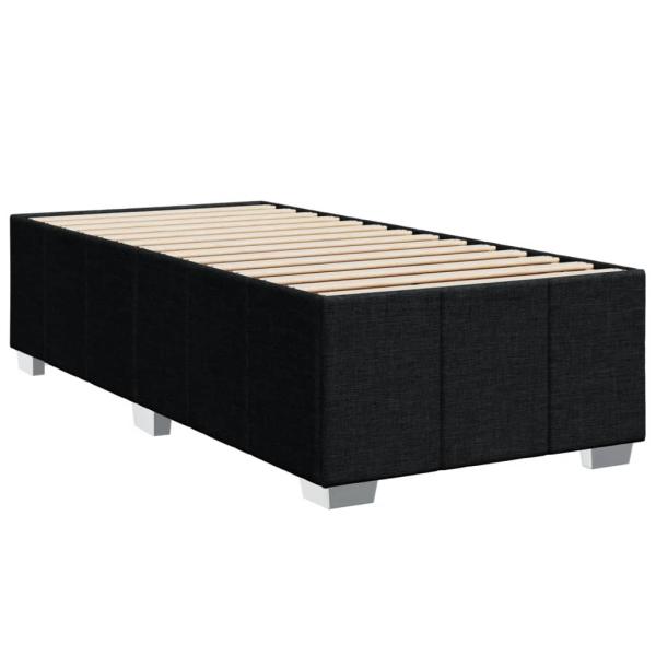 Bettgestell ohne Matratze Schwarz 90x190 cm Stoff