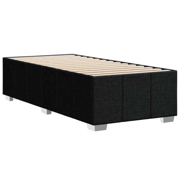 Bettgestell ohne Matratze Schwarz 90x190 cm Stoff