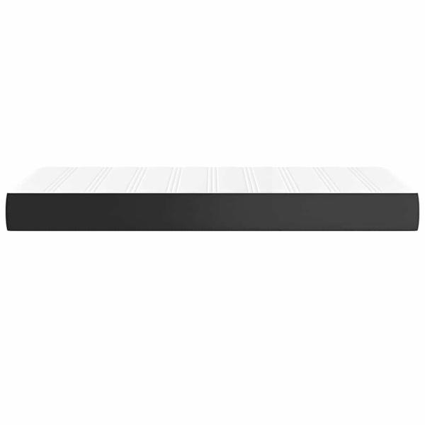 Taschenfederkernmatratze für Kinder Mittel Schwarz 80x160cm Kunstleder