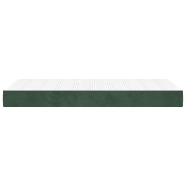Taschenfederkernmatratze für Kinder Mittel Dunkelgrün 80x160 cm Samt