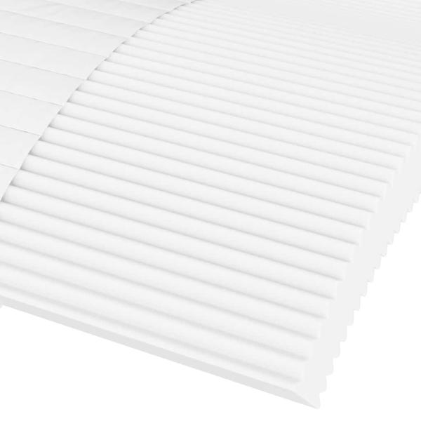 Schaumstoffmatratze Weiß 80x220 cm Härtegrad H2 H3