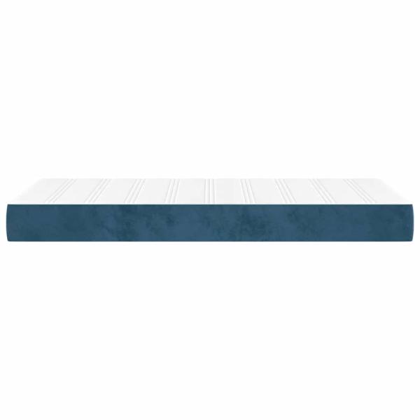 Taschenfederkernmatratze Mittel Dunkelblau 90x220x20 cm Samt