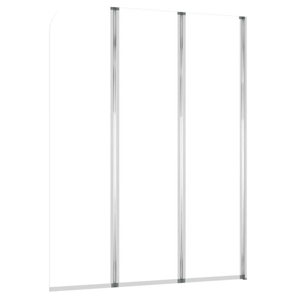 Duschabtrennungen 2 Stk. 104x130 cm Hartglas Transparent