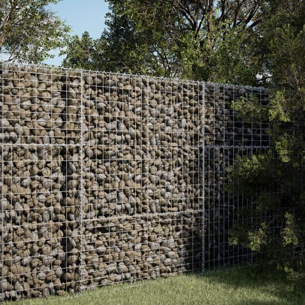 ARDEBO.de - Gabione mit Deckel 100x100x150 cm Verzinktes Eisen